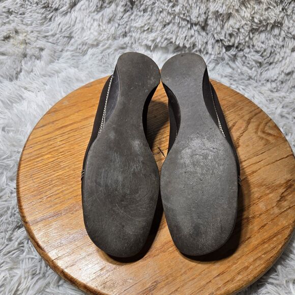 Rangoni Womens Size 9/9.5 Brown Fabric Bow Leather Lining Shoes Made in Italy - Picture 6 of 8